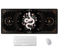 Ssoiu Large Mouse Pad, Boho Snake Witch Desk Mat For Desktop, Women Girls Waterproof Gaming Mousepad, Moon Phases Computer Pc La