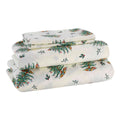Spode - King Sheets, Cozy 4-Piece Set With Matching Pillowcases, Holiday Room Decor (Spode Christmas Tree Ivory, King)