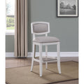 American Woodcrafters Amelia 26" Wood Counter Stool In Antique White