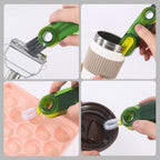 3 In 1 Cup Lid Gap Cleaning Brush Set, Multifunctional Insulation Bottle Cleaning Tools, Mutipurpose Tiny Silicone Cup Holder Cl
