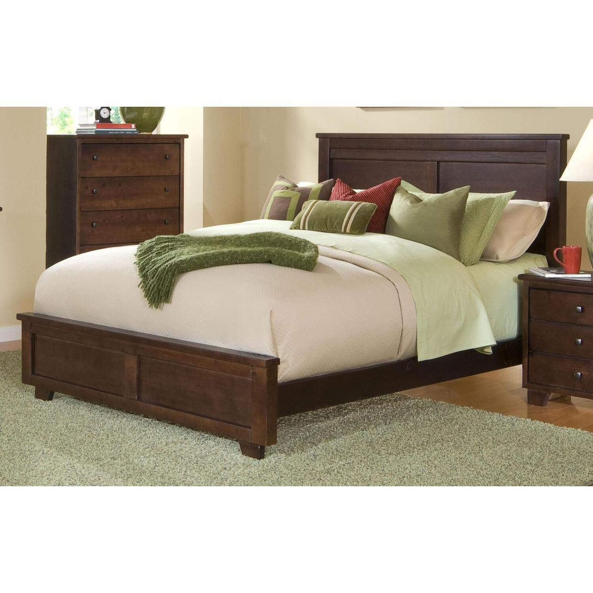 Progressive Furniture King Diego Bed, Espresso Pine