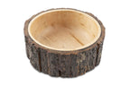 GoCraft Wood Potpourri Bowl with Tree Bark, Small, 6' Diameter x 3' Height, Wooden Decorative Bowl
