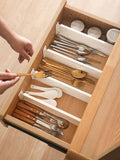Adjustable Kitchen Drawer Organizer: Expandable Retractable Divider For Utensils, Cutlery & More  Maximize Space & Organization