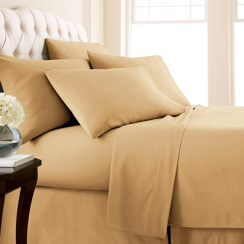 Southshore Fine Living, Inc. Extra Deep Pocket California King Sheet Sets, 6-Piece Soft Microfiber Bed Sheets With 21' Deep Fit