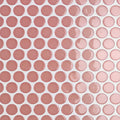 CRE8TIVE 4 Sheets Penny Round Tile Peel and Stick Backsplash Peach Pink Mosaic Peel and Stick Tile for Kitchen Bathroom Back Spl