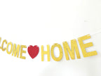 Gzfy Welcome Home Banner Gold Glitter Banner For Home Decoration Family Party Welcome Home Decoration Welcome Home Sign