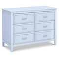 DaVinci Charlie 6-Drawer Baby Dresser - Wooden Double Chest of Drawers for Kids, Boys and Girls - Multi-Purpose Storage for Bedr