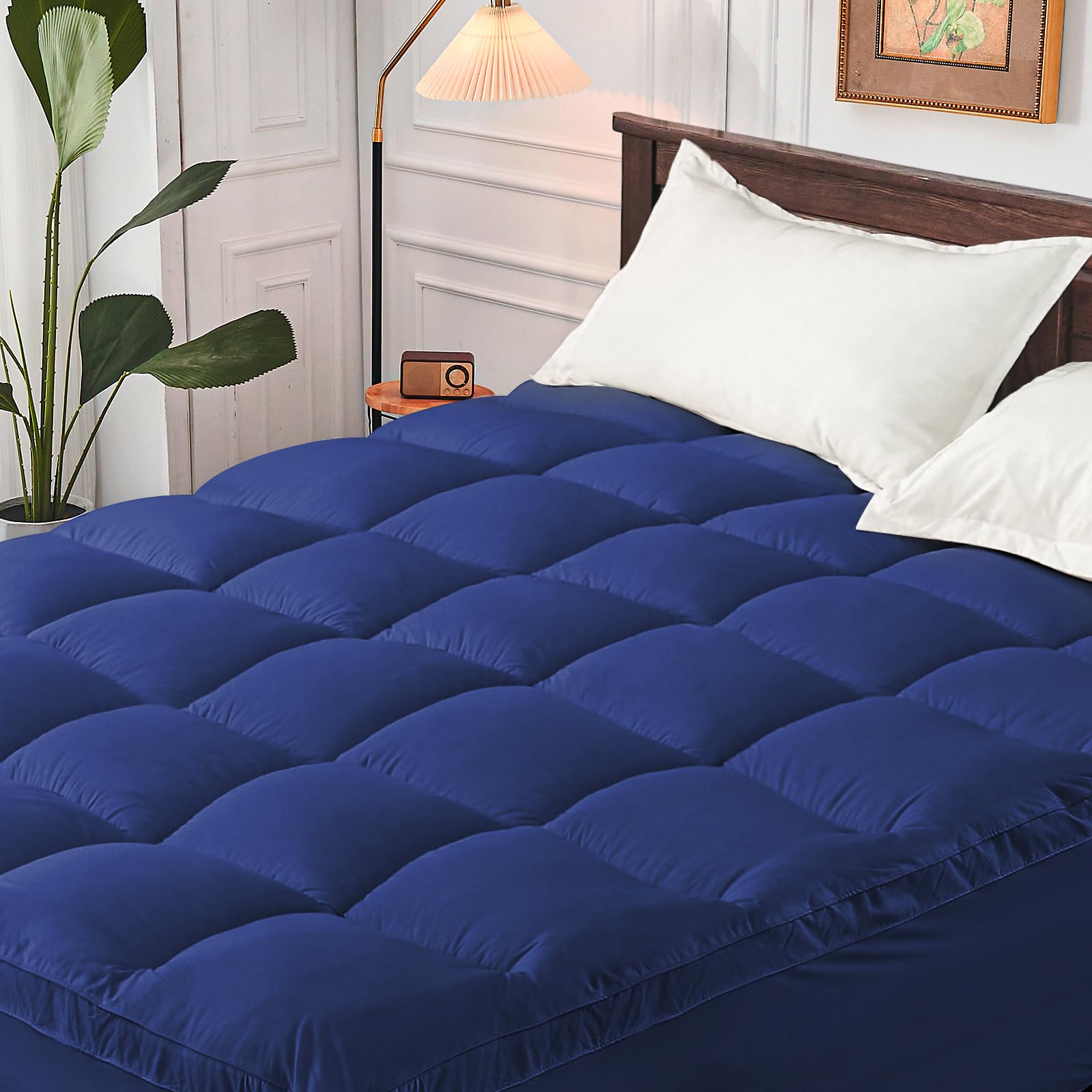 Twin Xl Mattress Topper Dorm Bedding - College Essential Single Bed Cooling Mattress Pad Cover Extra Thick Long Twin Protector P