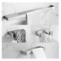 TNOMS Brushed Bathroom Hardware Accessories Set 4 Pcs Stainless Steel Wall Mounted Towel Bar Set, 23.6 Inch Towel Rack Set