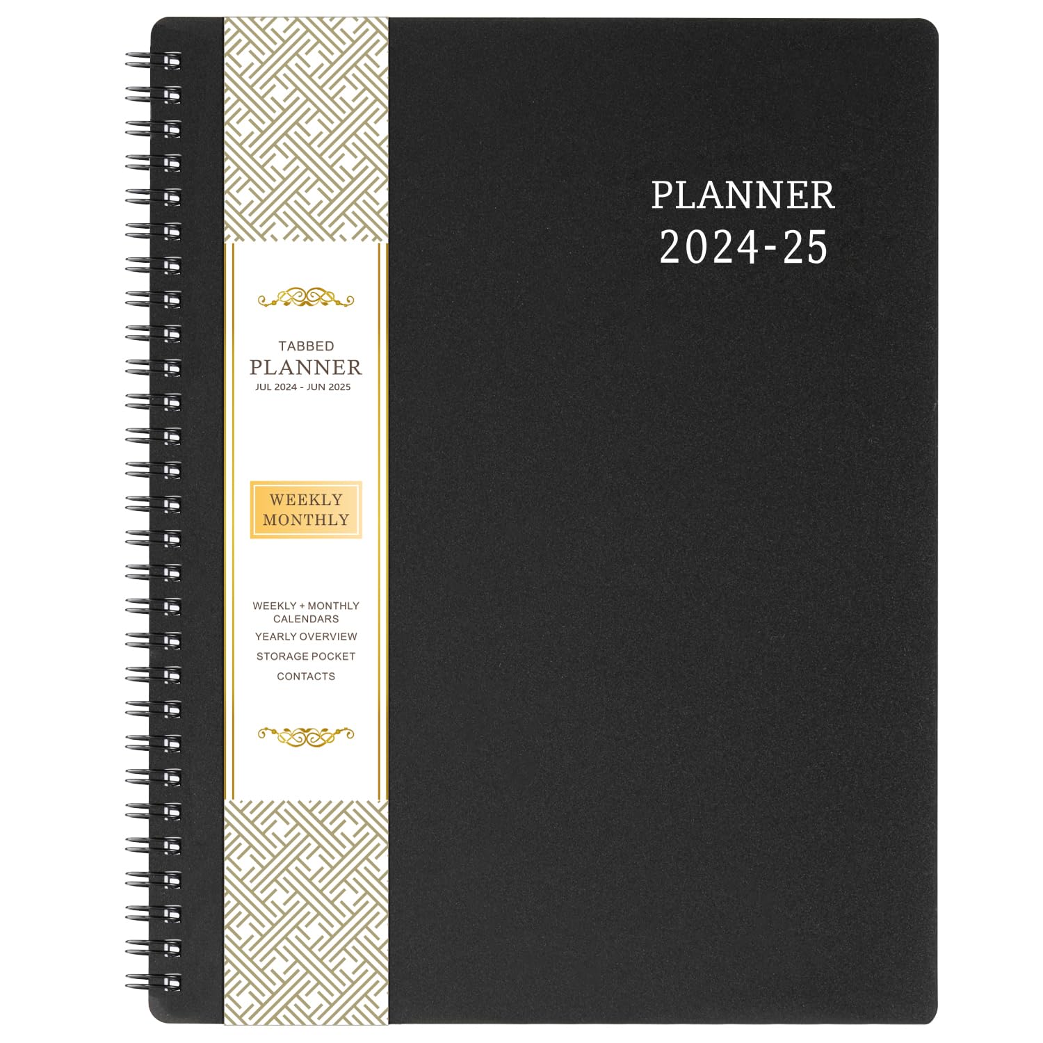 Planner July 2024 - June 2025 - Planner 2024-2025, 7.7' X 9.8', 2024-2025 Academic Planner Weekly & Monthly, Strong Twin-Wire