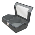 Hat Storage Box Clear Lid Two Section Cap Foldable Closet Shelf Bin Lidded Wardrobe Holder Entryway Display Option Home