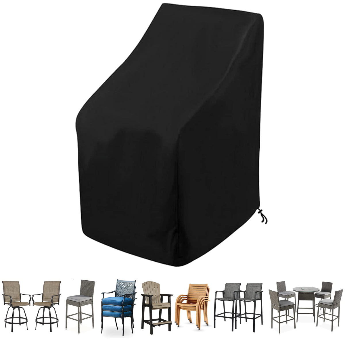 Xtremecoverpro Uv-Proof Waterproof Furniture Patio Cover 31L X 34W X 37H Breathable Dust Proof Sofa Table Chair Storage Bar High