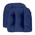 Rsh Decor: Tufted U-Shape Wicker Seat Cushions Set Of 2 | 22    X 22    | Water & Fade-Resistant Spun Fabric | Outdoor Chair Cus