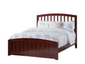 AFI Richmond Full Size Platform Bed with Matching Footboard in Walnut