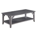 Convenience Concepts Winston Coffee Table 47.25 - Farmhouse, Rustic Center Room Accent with Storage Shelf for Traditional Living