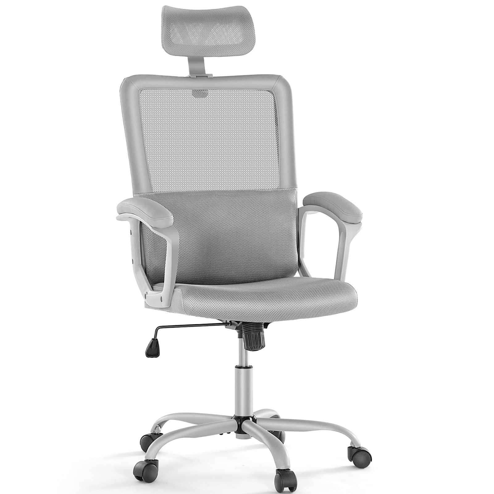 OLIXIS Home Office Chair Ergonomic Computer Desk Chair Mesh High Back Adjustable Height Executive Task Chair, Headrest, Padded A