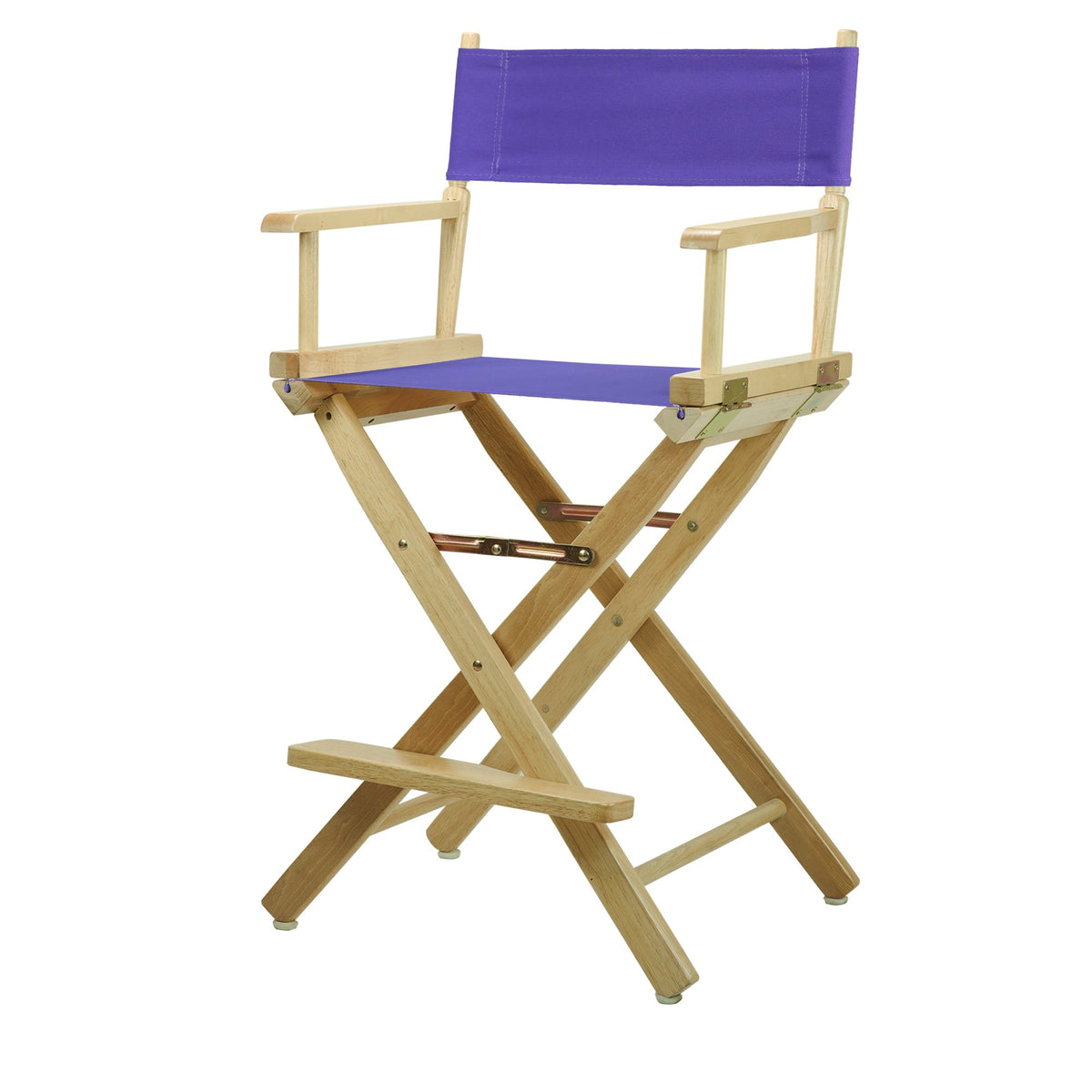 Casual Home 220-00/021-41 Director Chair 24&quot; - Counter Height Natural Frame/Purple Canvas