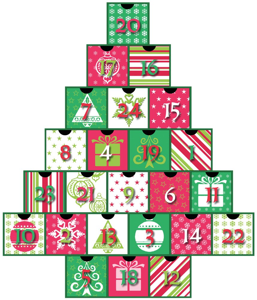 Secret Santa Treasure Box Advent Calendar (Countdown To Christmas)