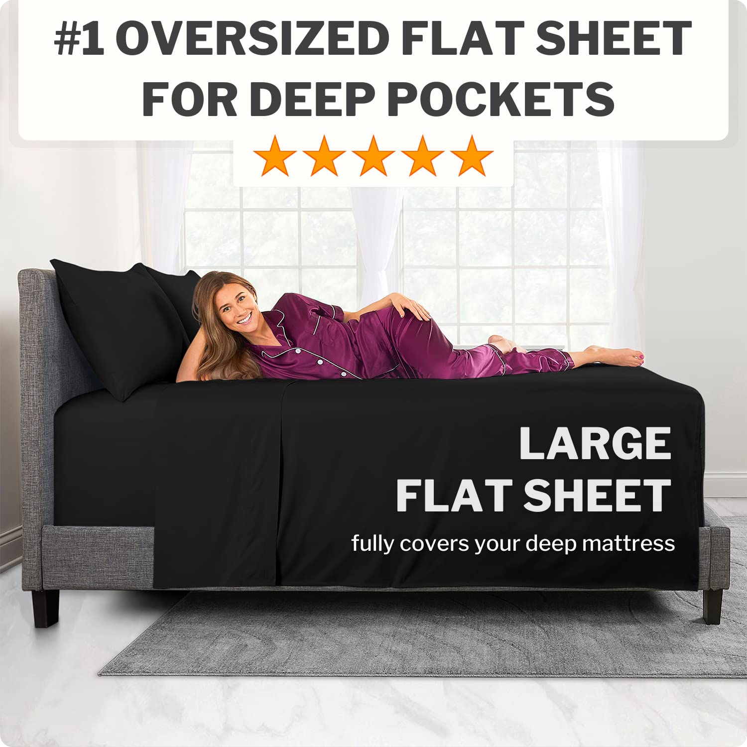 Twin Xl Sheets Deep Pockets - 21    Twin Xl Deep Pocket Sheets - [3 Piece Set] Oversize Flat Sheet, Fitted Sheet And 1 Zipperede