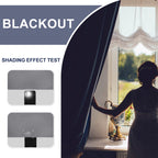 Jiuzhen Short Blackout Curtains For Small Window - Cafe Room Darkening Privacy Thermal Insulated Half Window Curtains Tiers For Bathroom,Kitchen, W 42 X L 36, Set Of 2 Panels With Tiebacks, Light Grey