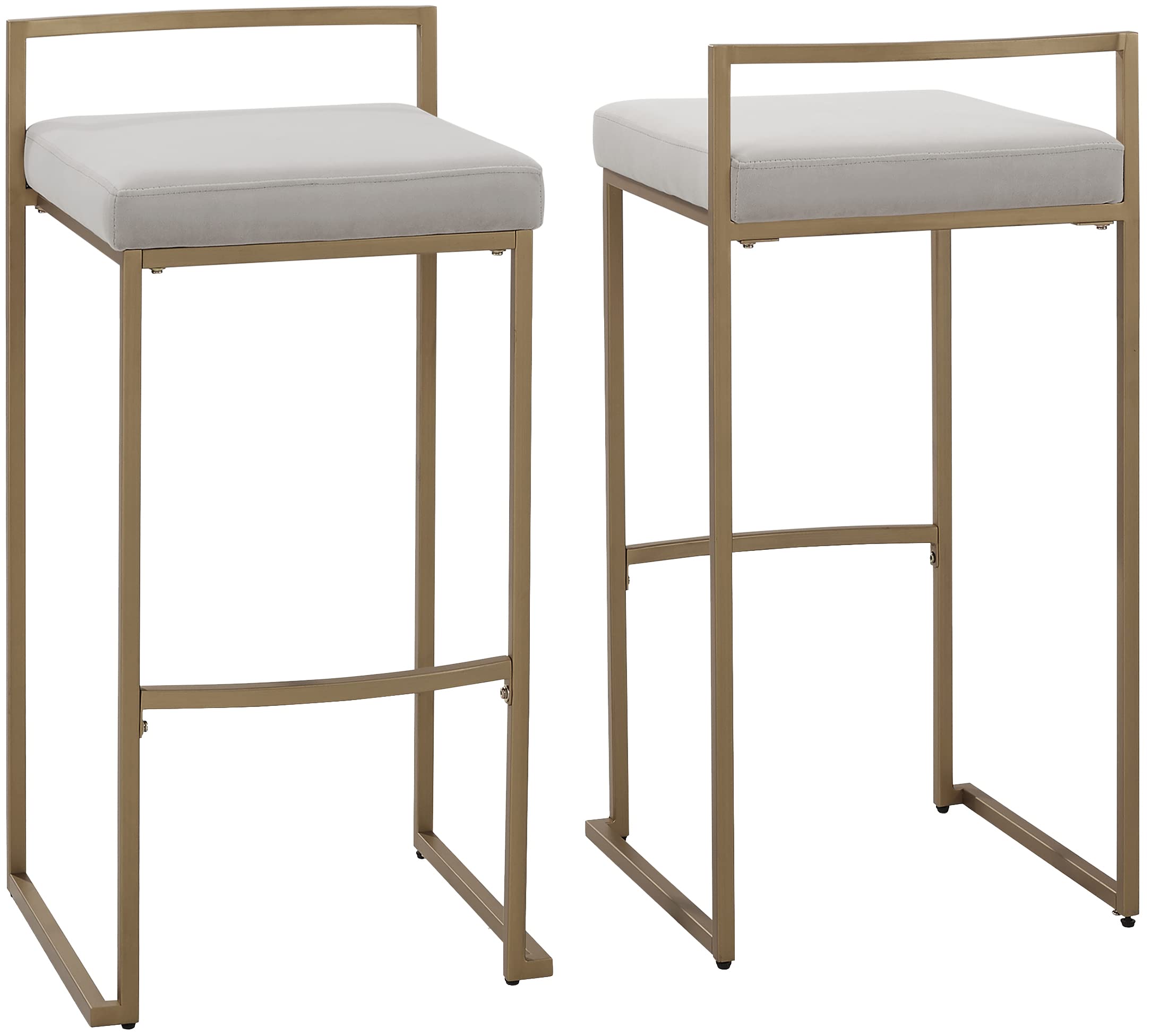 Crosley Furniture Harlowe Upholstered Seat Counter Height Bar Stools Set of 2 - Thumbnail 5