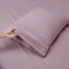Nestl Extra Deep Pocket Sheets - Fits Mattress 18-24 Inches Deep, Extra Deep Pocket Full Size Sheets Sets, 4 Piece Full Size Sheets, Full Sheets Deep Pocket, Dusty Purple