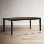 Intercon Glennwood 60-78" Wide, Rubbed Black & Charcoal Dining Tables