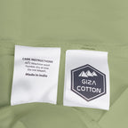 Mygiza Sheets,100% Certified Giza Egyptian Cotton Sheets-Twin Size Giza Cotton Sheets Set To Fit Upto 15 Inches Deep Mattress (4 Pcs) Sage