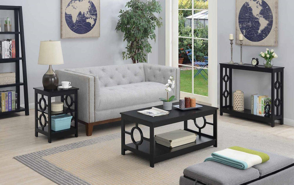 Convenience Concepts Ring End Table, Black