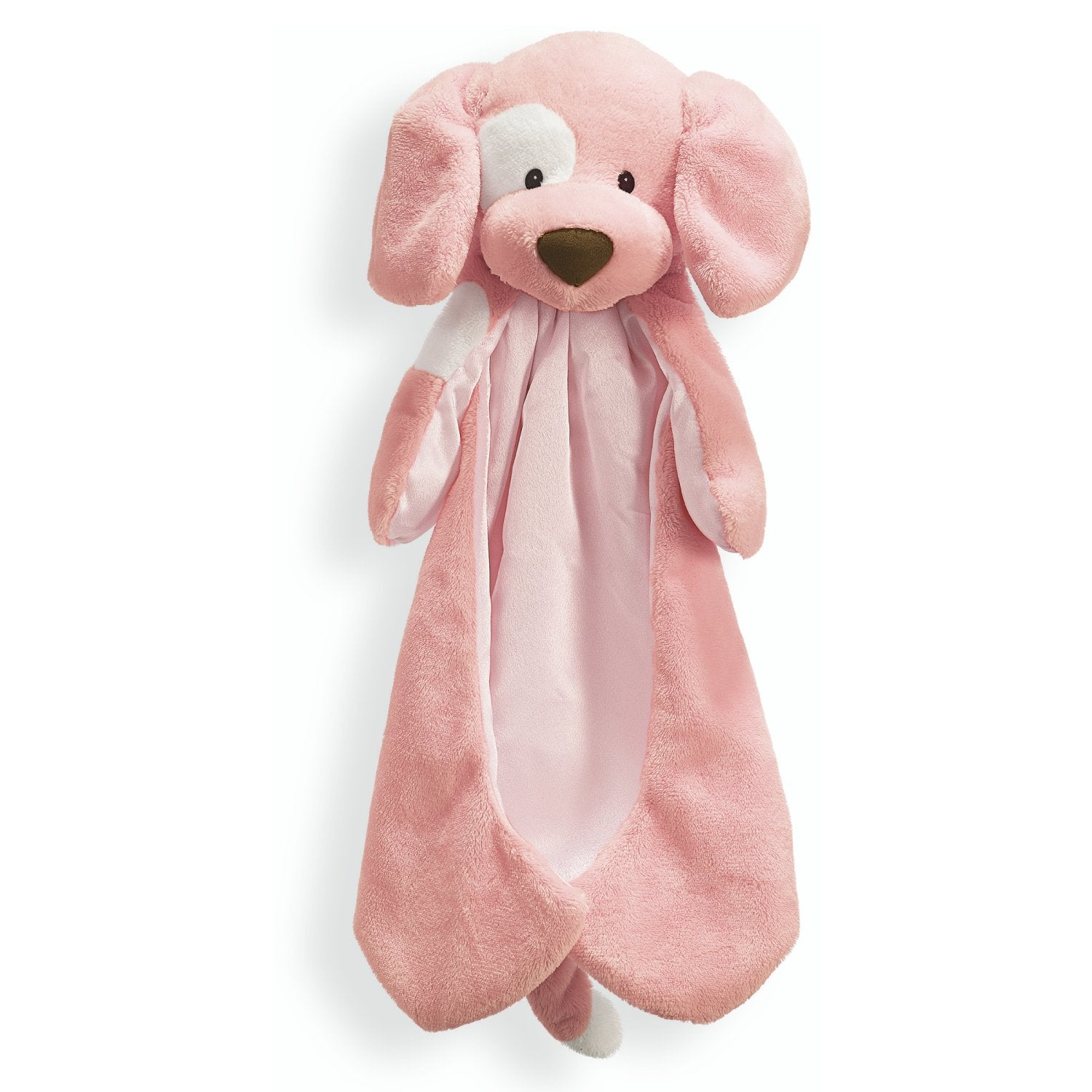 GUND Baby Spunky The Dog Huggybuddy Stuffed Animal with Built-in Baby Blanket, Pink, 15   