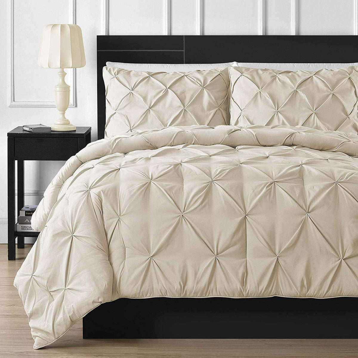 Crown Collection Luxuriate Hotel 1000-Tc Hypoallergenic Ultra Soft 100% Egyptian Cotton California King 98'X104' Ivory Solid P