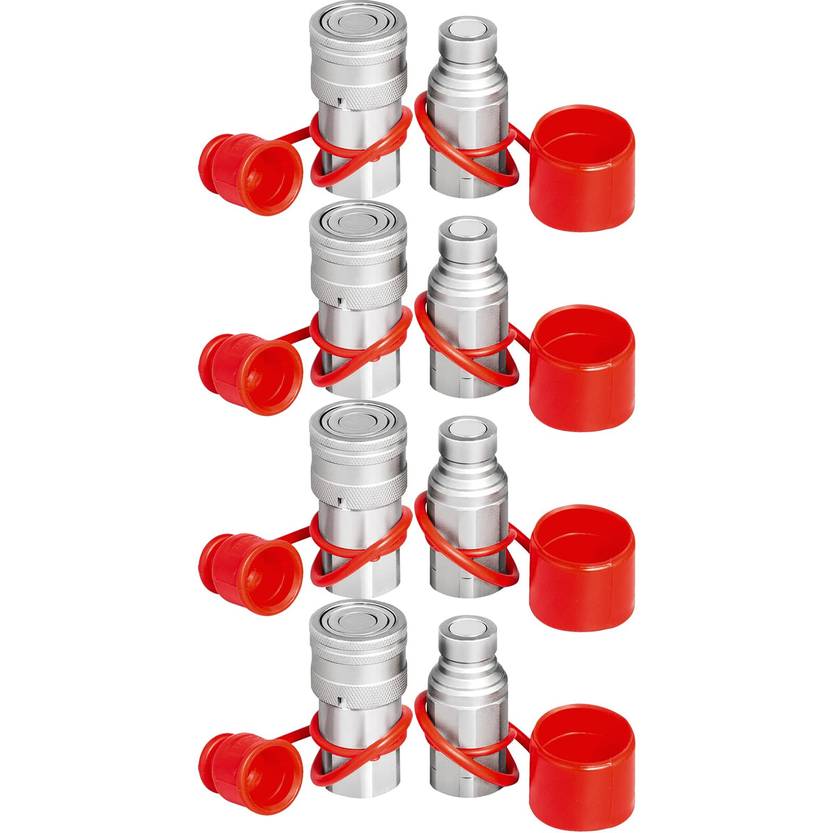 Bestauto 3/4NPT Hydraulic Quick Connect 3/4body Hydraulic Coupler 20.7MPa Hydraulic Coupling Quick Connect 106L/min Hydraulic Qu
