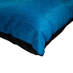 HomeRoots 18' x 18' x 5' Royal Blue Cowhide Pillow 2 Pack