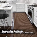 Gotohipi Runner Rug 4'X68'Indoor Outdoor Utility Carpet,Area Rugs With Non Slip Rubber Backing For Hallway Kitchen Entryway Balc