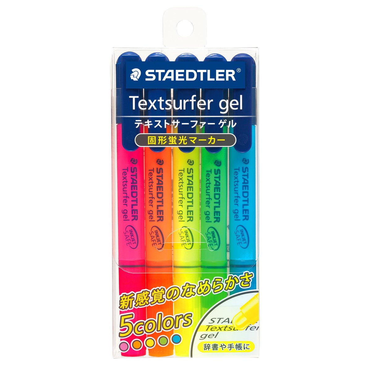 Staedtler Gel Highlighter Textsurfer Gel, 5 Color Set (264 Pb5)