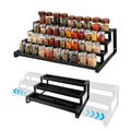 SOGAPULY 3Tier Spice Rack Organizer for Kitchen Cabinet or Pantry, 1526 Expandable Seasoning Organization, Sturdy Metal, Eas