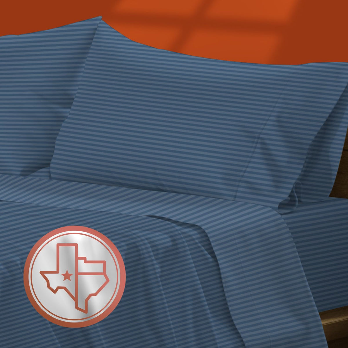 Texas Linen Co. Egyptian Cotton Split King Stripe Sheet Set - 600 Thread Count 5 Pc Sheets For Adjustable Bed, Extra Long Staple