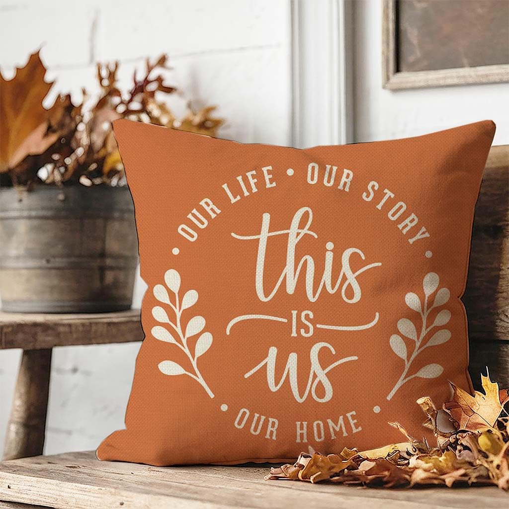 Pandicorn Fall Throw Pillow Covers 18X18 Inch Set Of 4 Mason Jar Floral Pampas Truck Bless Home Boho Orange Outdoor Farmhouse Co