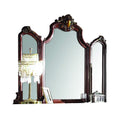 Acme Picardy Wooden Frame Mirror in Cherry Oak