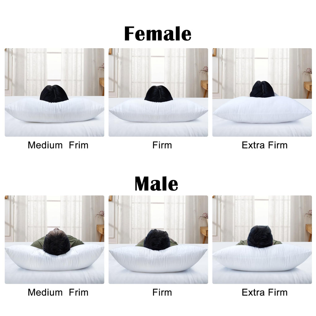 Shatex Extra Firm Pillow King Size 34 X 20 Inch, Bed Pillow With Adjustable Insert Provides Stronger Support - For Back, Stomach