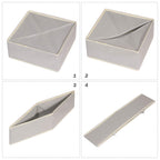 Diommell Foldable Cloth Storage Box Closet Dresser Drawer Organizer Fabric Baskets Bins Containers Divider For Clothes Underwear