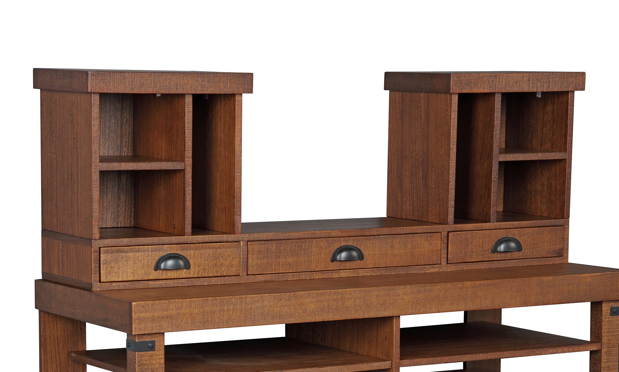 American Furniture Classics Os Home And Office Model 33220/33221 Industrial Collection Desk And Hutch, Hewn Pallet