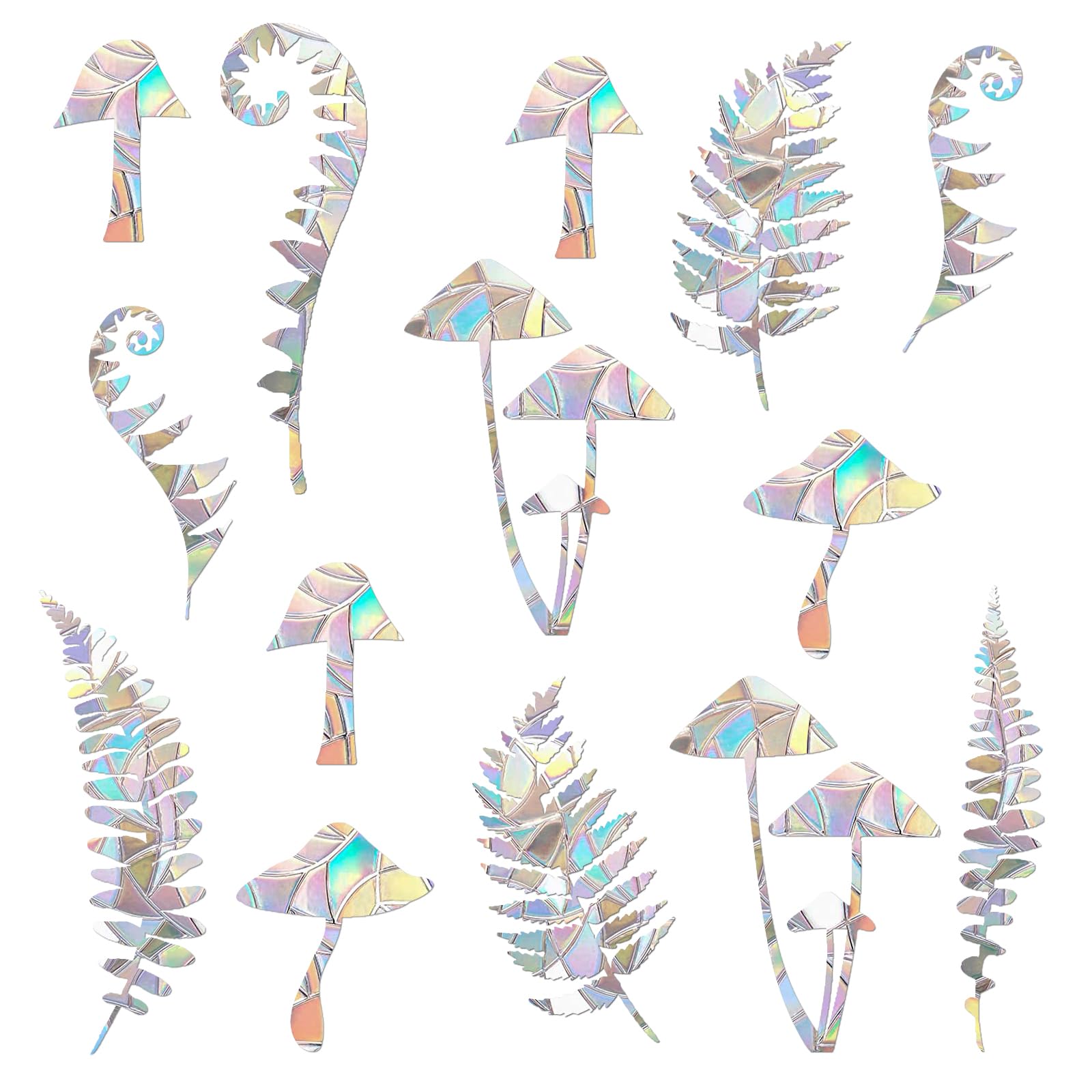 24 Pieces Static Window Clings Anti Collision Window Decals for Bird Strikes, Glass Door Window Stickers, Stop Birds Flying into