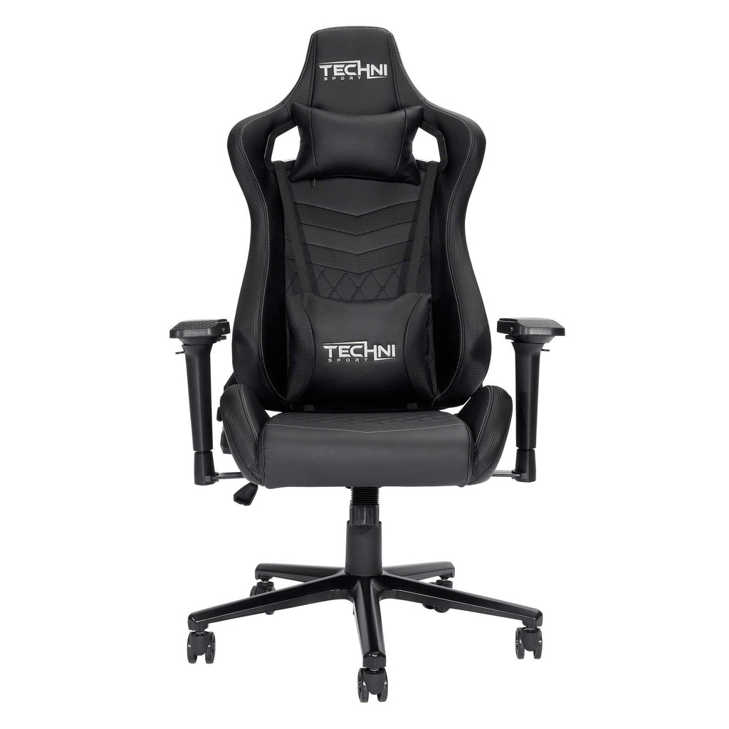 Techni Sport Ts-83 Ergonomic High-Back Fabric Racer Style Pc Gaming Chair- Black