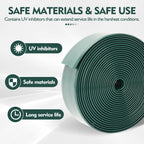Lukloy 2' Wide Vinyl Straps For Patio Chairs Repair 20Ft Long Patio Garden Furniture Replacement Straps With 20 Rivets, Dark Green