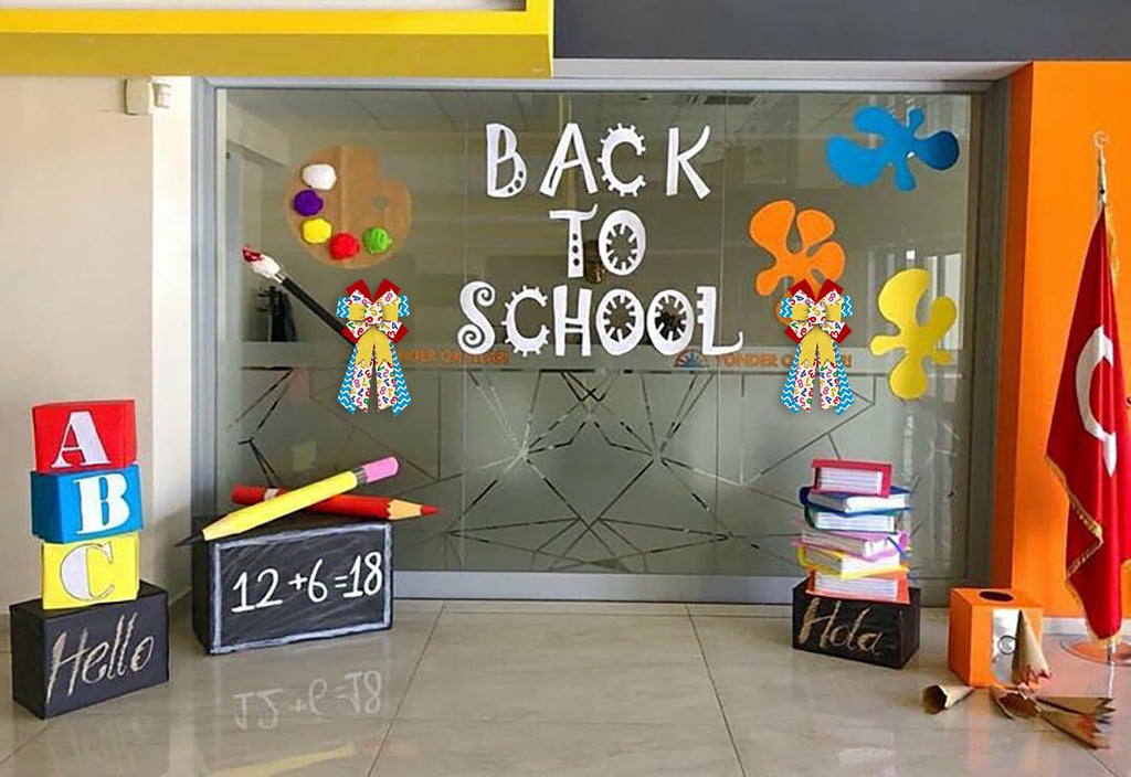 Hying Large Back To School Bows For Wreath, First Day Of School Wreath Bow For Front Door, School Day Wreath Bows For Back To Sc