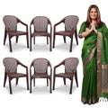 Maharaja Plastic Chair Set | Plastic Chair For Home, Living. Dining Room Office Kitchen Restaurant Canteen Hotel Garden, Strong 
