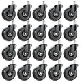 ASHGOOB 3 Inch Office Chair Wheels Set of 20, Heavy Duty Replacement Casters, Smooth Quiet Roll for Hardwood Floor Carpet, Unive
