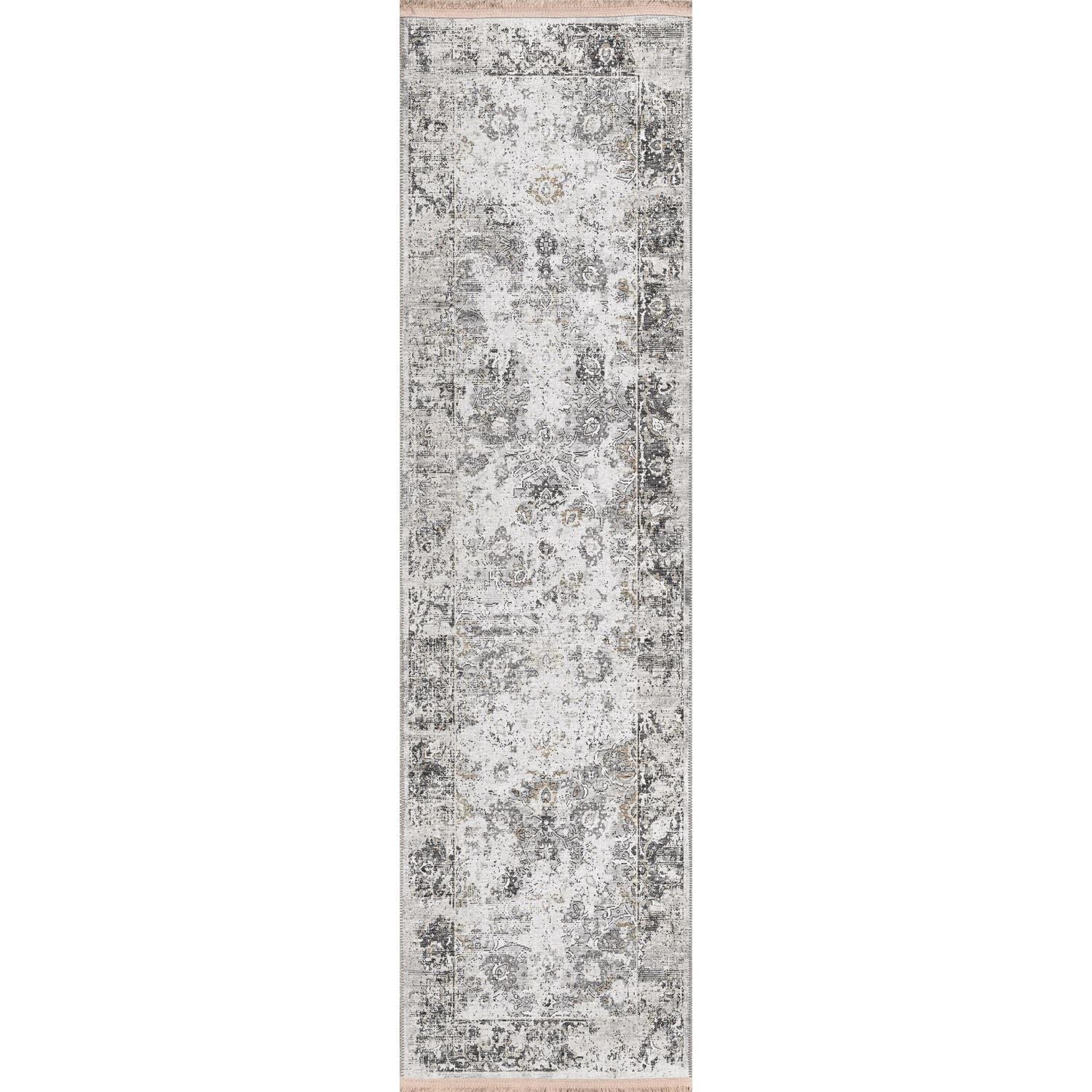 Marbella Mb2 Beige Traditional Rug Runner 2' 3" X 10'