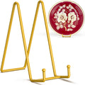 TR-LIFE 10 Inch Large Plate Stands/Holder for Display - Metal Picture Frame Holder Stand + Small Easels for Decorative Plate, Pl